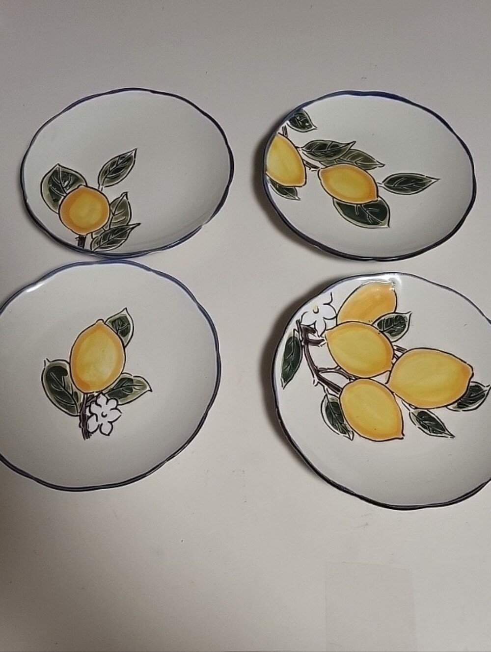 InHomestylez Spectrum Designs Lemons Valley Appetizer Dessert Plate Lemon Zest
